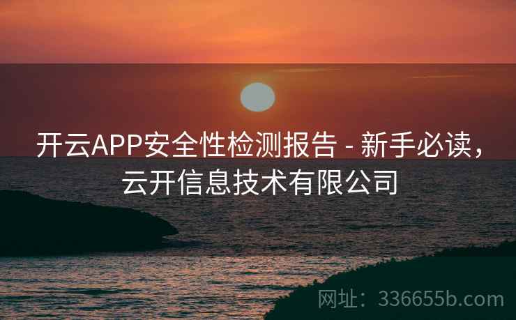 开云APP安全性检测报告 - 新手必读，云开信息技术有限公司