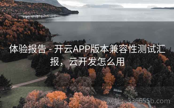 体验报告 - 开云APP版本兼容性测试汇报，云开发怎么用